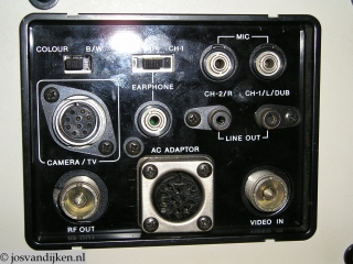 VO-3800 Aansluitingen  