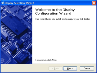 LCD Studio Configuration for the DMF5001 LCD.