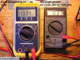 Contrastspanning en LED stroom